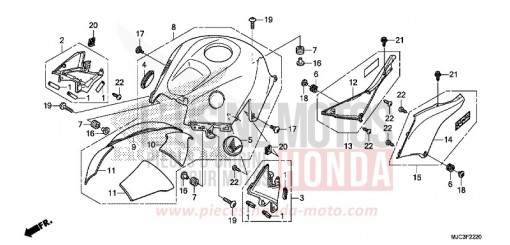 TOP SHELTER CBR600RAD de 2013